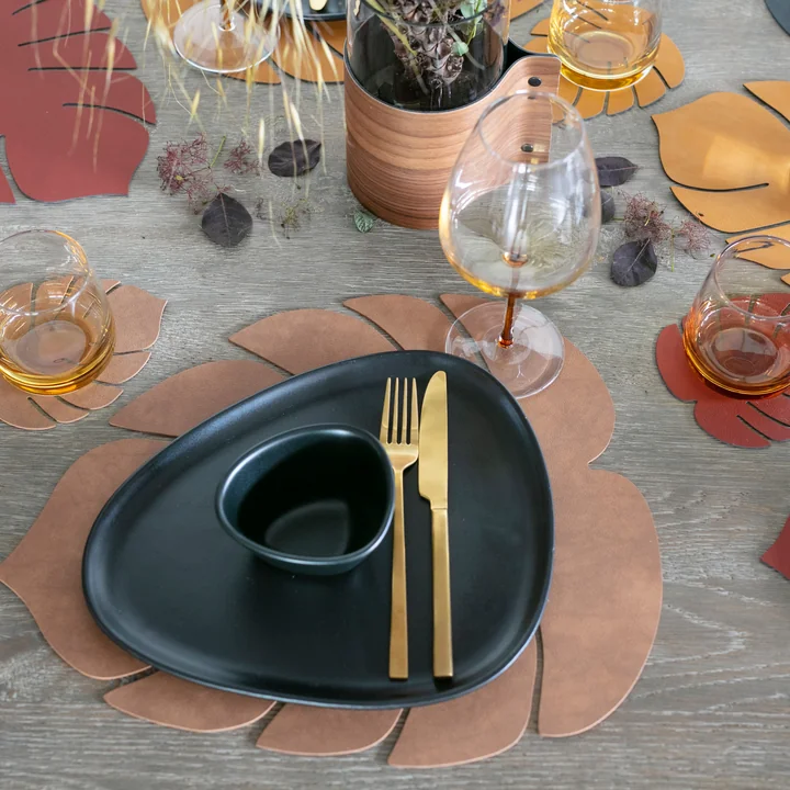 Monstera Tischset & Glasuntersetzer von Lind DNA