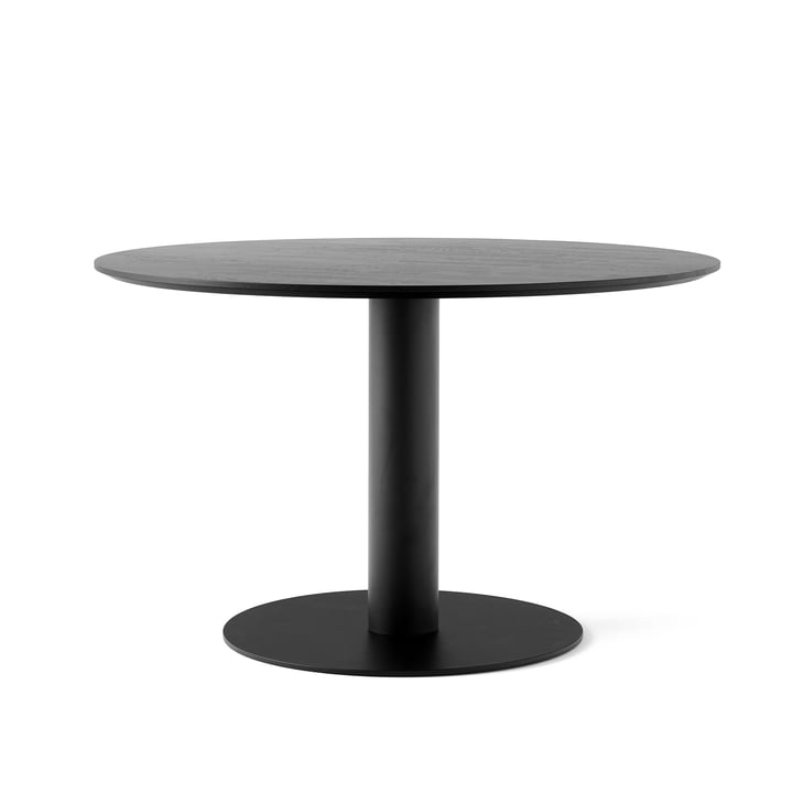 In Between Tisch SK12 Ø 120 cm von &Tradition in Eiche schwarz lackiert