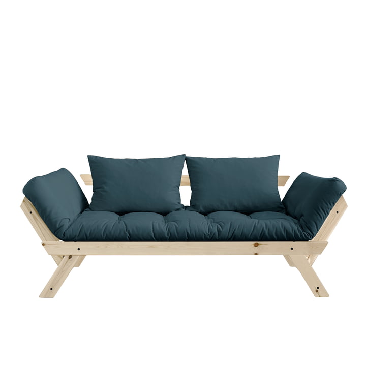Bebop Sofa von Karup Design in Kiefer natur / petrolblau