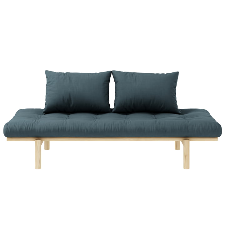 Pace Daybed von Karup Design in Kiefer natur / petrolblau