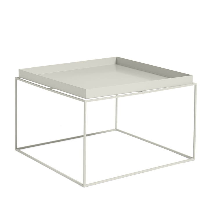  Tray Table quadratisch, 60 x 60 cm, warm grey von Hay