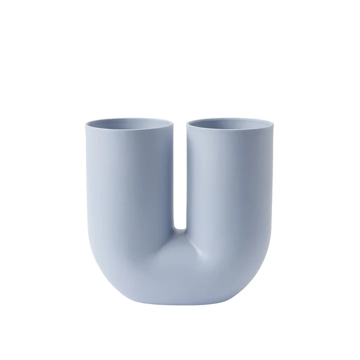 Kink Vase von Muuto in Hellblau