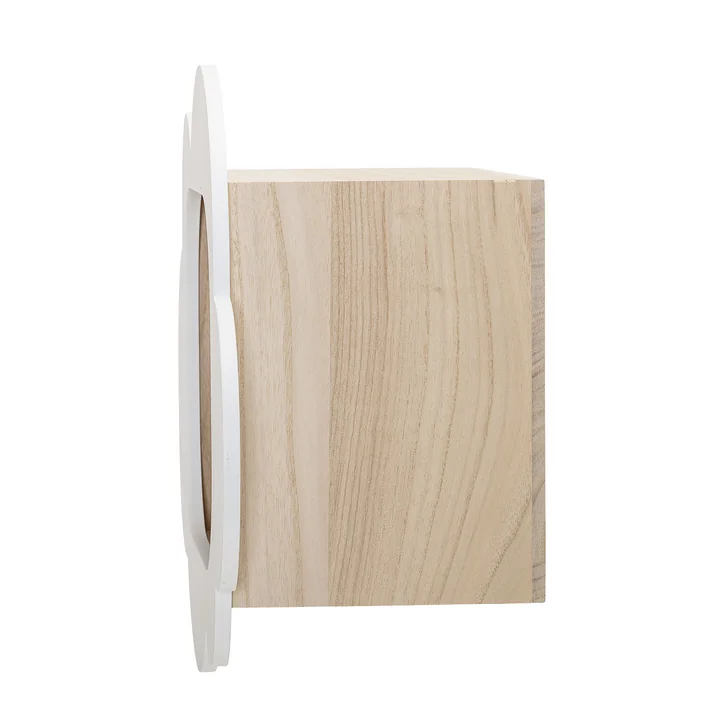 Kinderregal Wolke von Bloomingville in natur / weiß seitlich