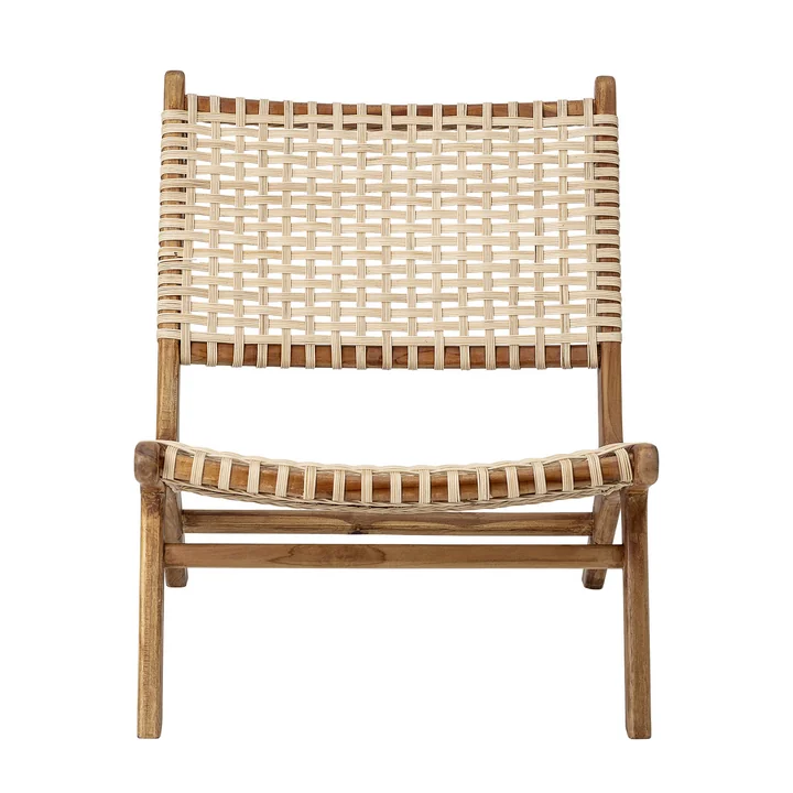 Keila Lounge Chair von Bloomingville in Teakholz / Rattan