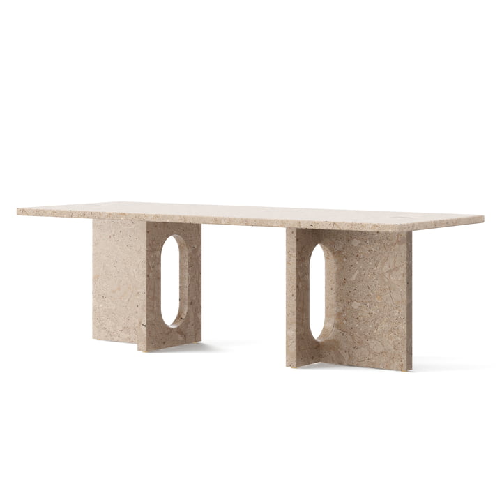 Androgyne Lounge Table, 120 x 45 cm, sand von Audo 
