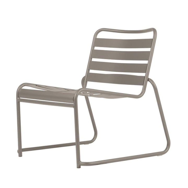 Lido Metall Lounge-Sessel von Fiam in taupe