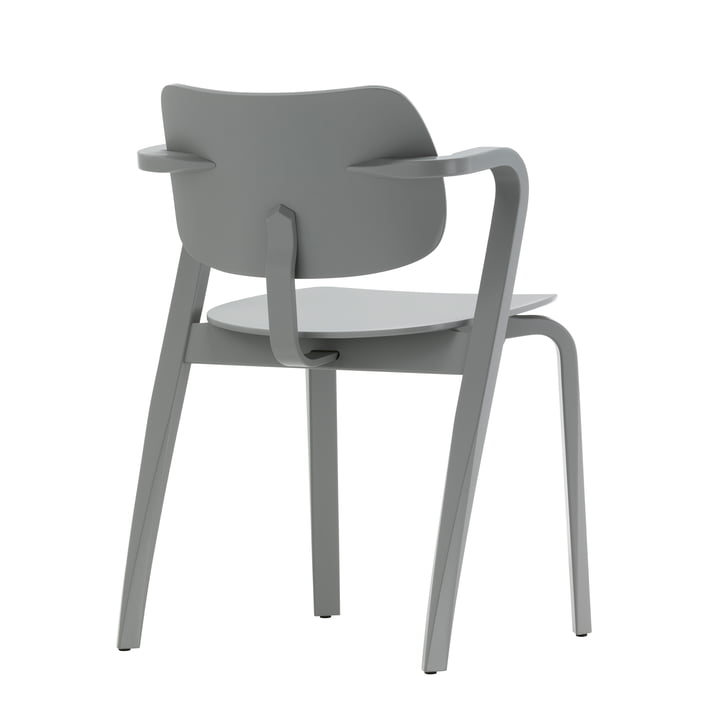 Aslak Chair, grau lackiert von Artek