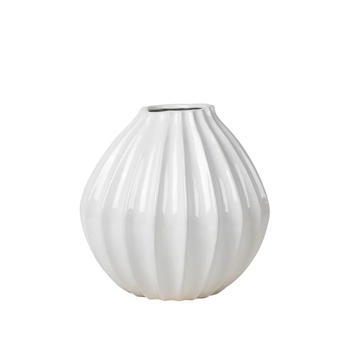 Wide Vase, Ø 30 x H 30 cm, ivory von Broste Copenhagen 