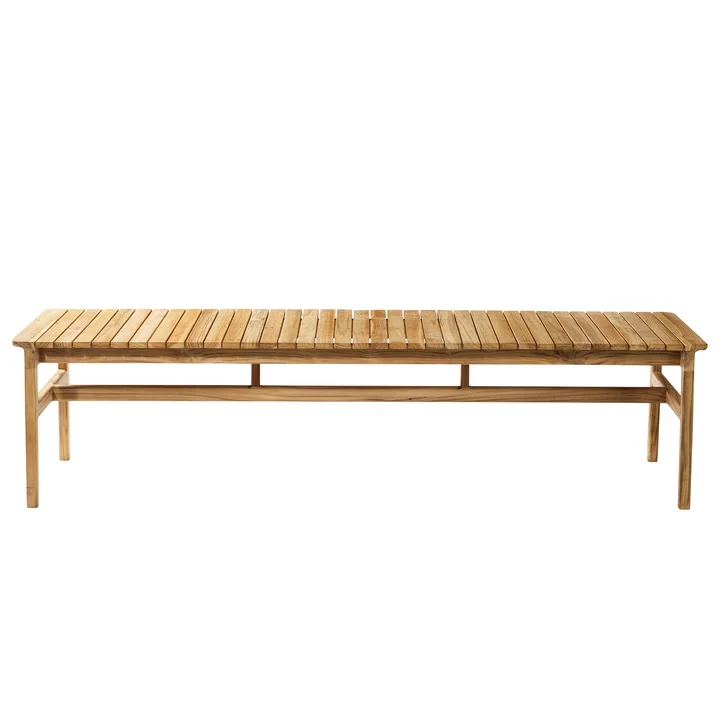 M10 Gartenbank 50 x 185,5 cm von FDB Møbler in Teak