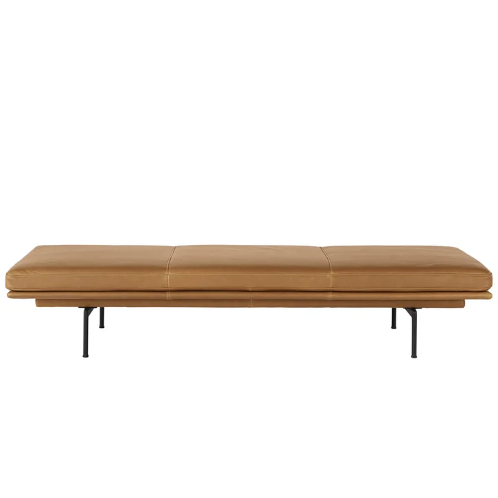 Outline Daybed, Refine Leder cognac von Muuto 
