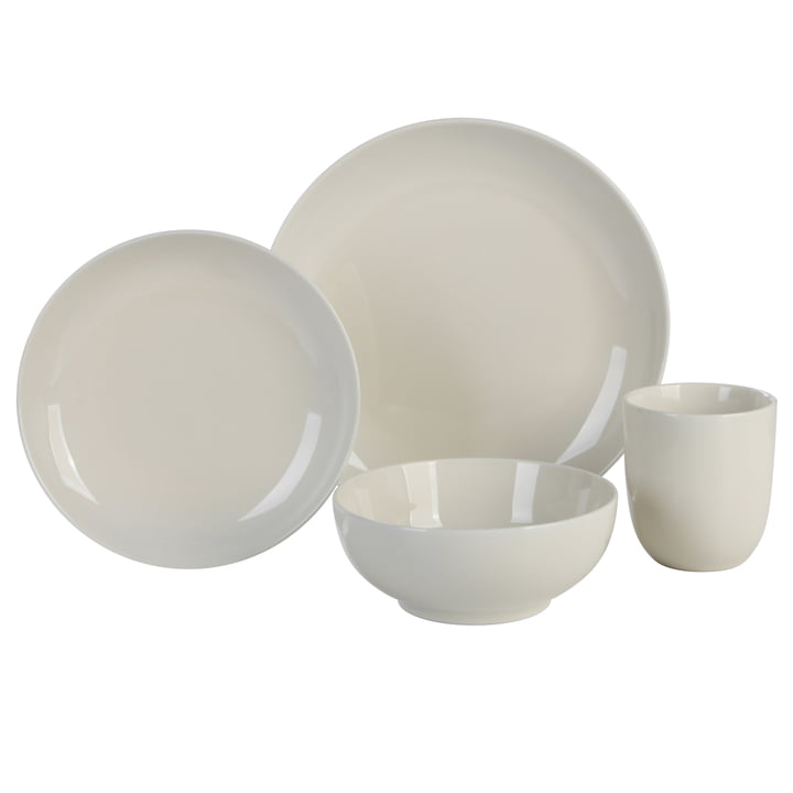 Mix & Match Geschirr-Set, 4-teilig, creme in der Collection