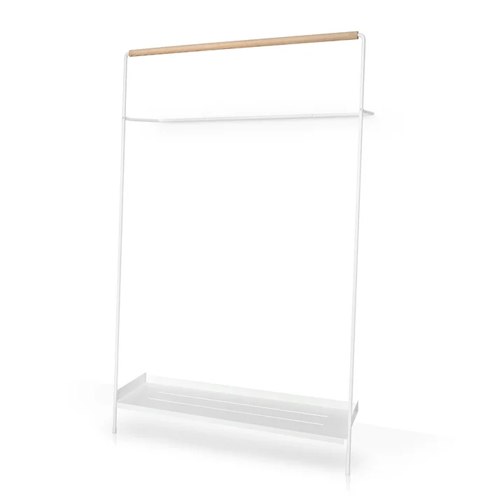 Anlehngarderobe Meta, weiß / Esche von vonbox 