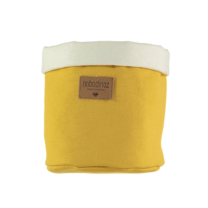  Tango Aufbewahrungskorb medium, Ø 19 x H 24 cm, farniente yellow von Nobodinoz