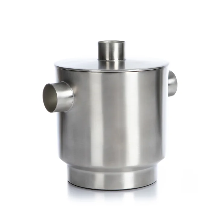 Rondo Eiswürfelbehälter small, Edelstahl, Ø 13 cm von XLBoom 