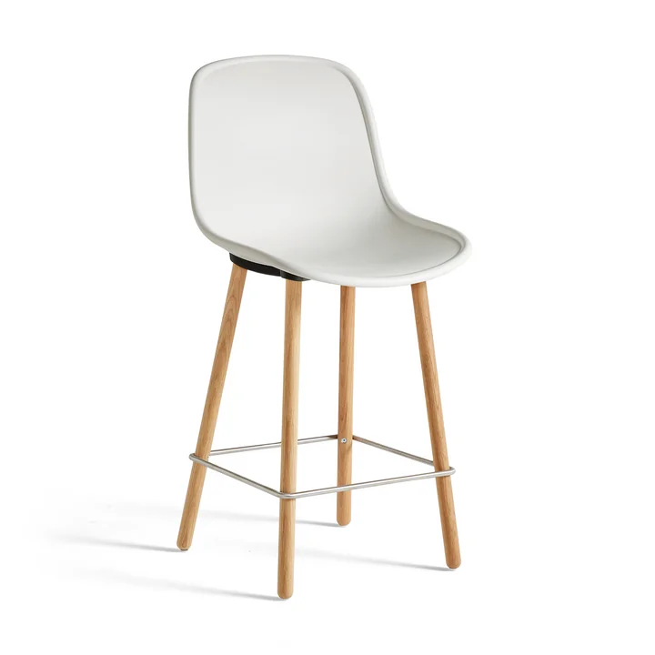 Neu12 Barhocker von HAY in Eiche / cremeweiß mit 65 cm Sitzhöhe