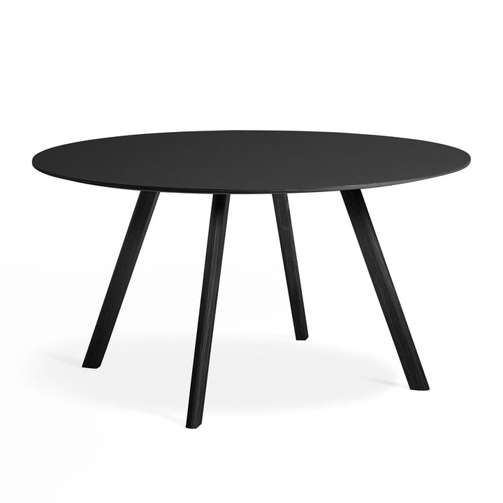 Der Copenhague CPH25 Tisch von Hay mit 140 cm Durchmesser in schwarz