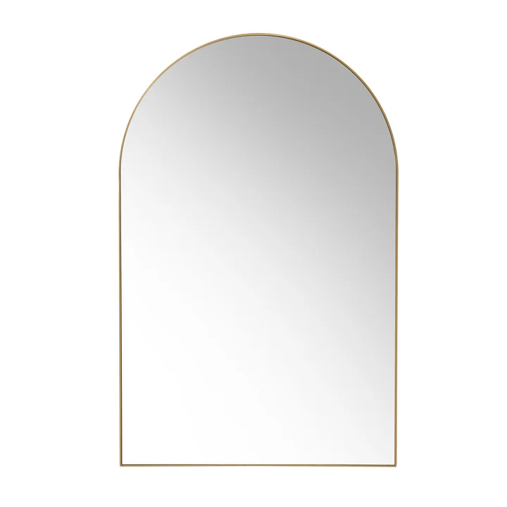 HKliving - Arch Wandspiegel, 92 x 59,5 cm, Messing