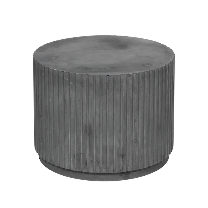 Rillo Beistelltisch, Ø 56 x H 42 cm, charcoal von Broste Copenhagen 