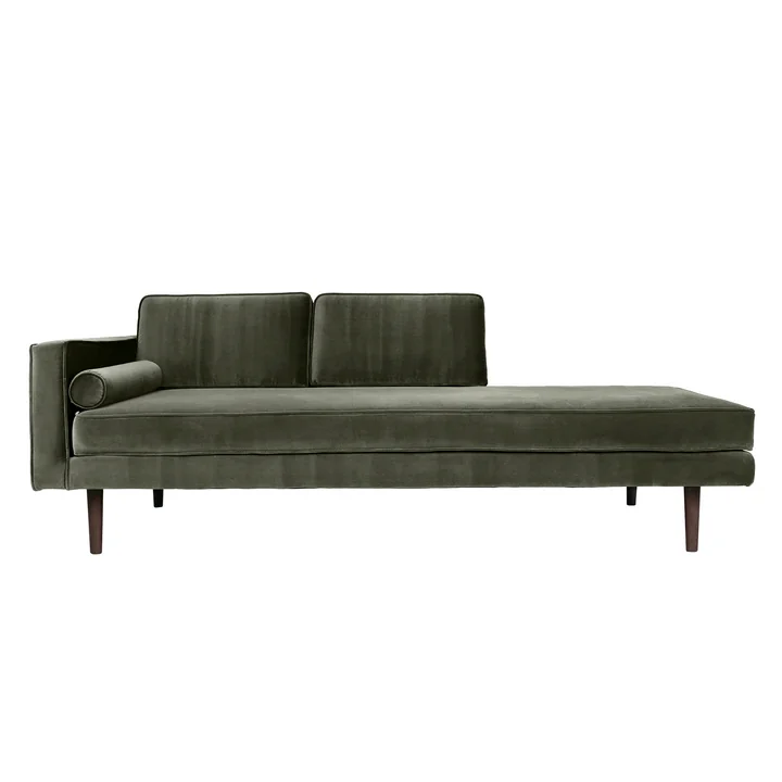 Broste Copenhagen - Wind Chaise Longue, Armlehne links, grape leaf
