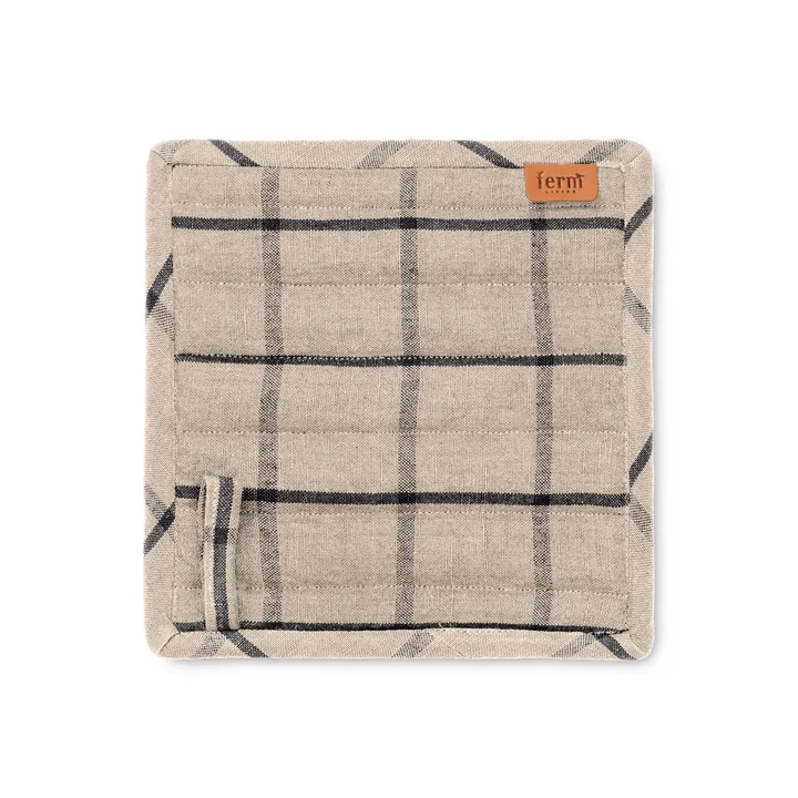 Hale Topflappen, sand / schwarz (2er-Set) von Ferm Living