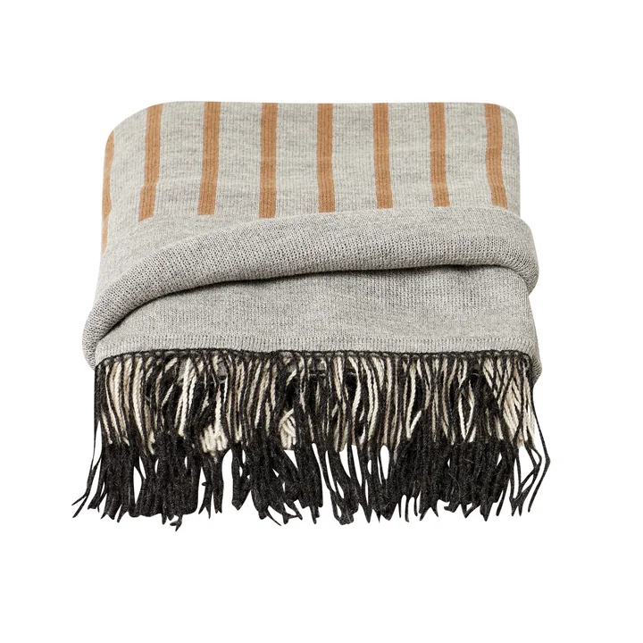 Aymara Decke, 130 x 190 cm, gemustert grau von Form & Refine