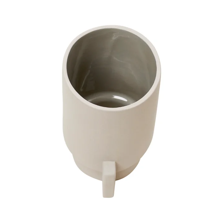 Alcoa Vase, klein, Ø 6,3 H 12,5 cm, Hellgrau von Form & Refine