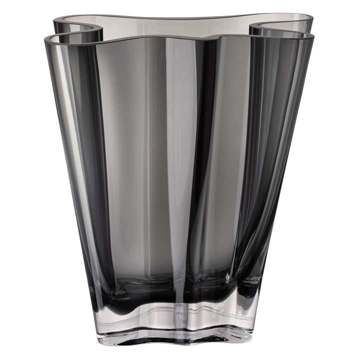 Flux Vase, 26 cm / grau von Rosenthal 