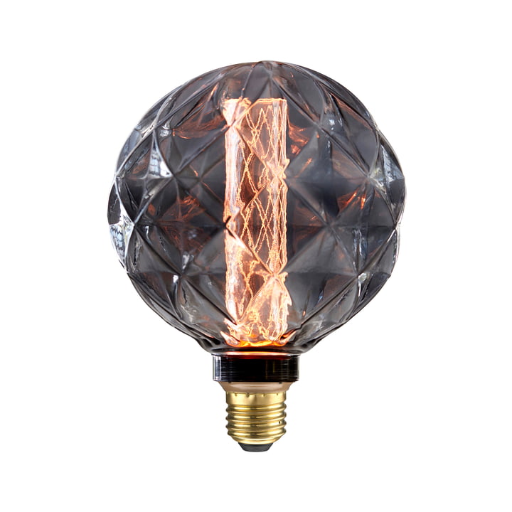  LED Romb, E27 / 3,5 W, Smoke Glass von NUD Collection 