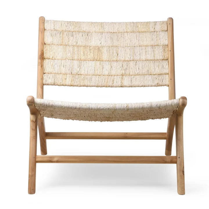HKliving - Abaca Lounge Chair, natur