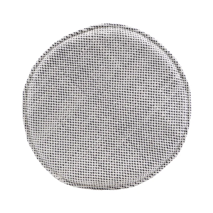 Das Sitzkissen für Cuun Rattan-Stuhl Ø 35 cm, schwarz / weiß von House Doctor