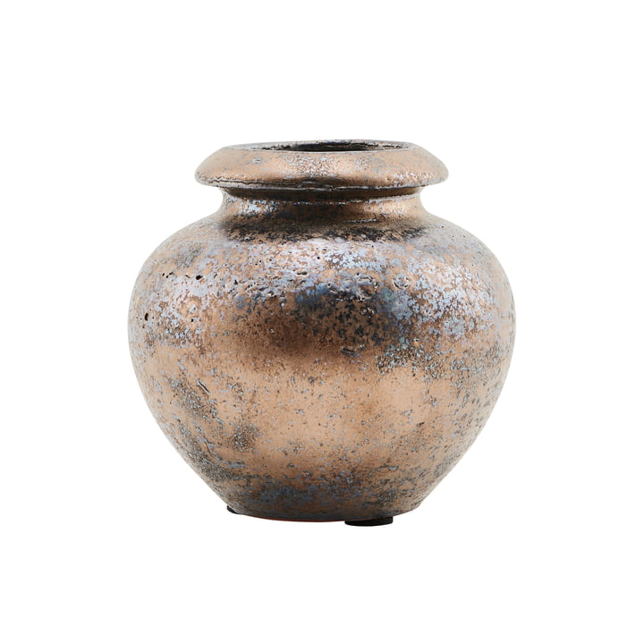 Die Vase Mini, Ø 12 x H 12 cm, bronze / braun von House Doctor