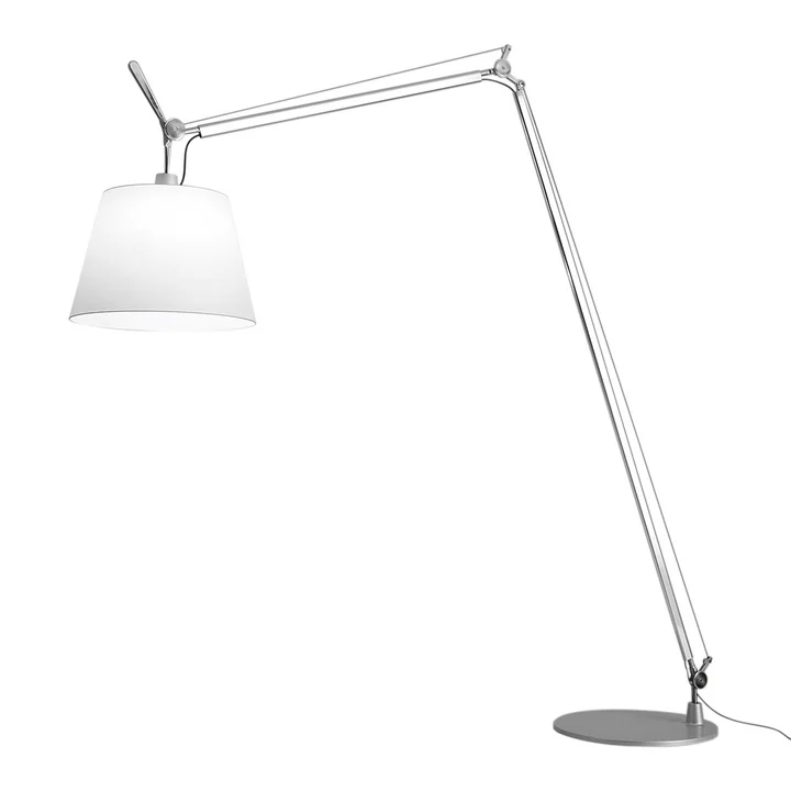 Tolomeo Maxi LED Stehleuchte von Artemide in Aluminium