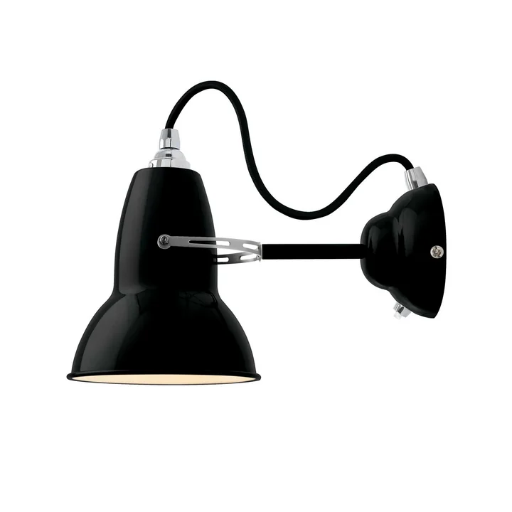 Original 1227 Wandleuchte, Kabel schwarz, Jet Black von Anglepoise