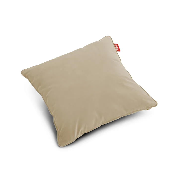 Square Kissen Velvet recycled, camel von Fatboy