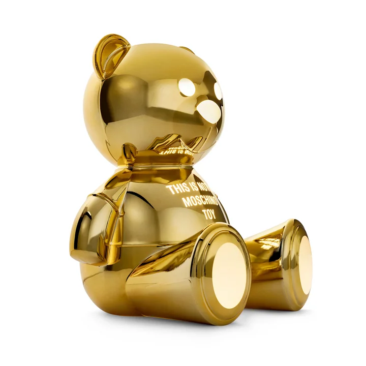 Die Toy Moschino Teddy-Bär-Tischleuchte in gold