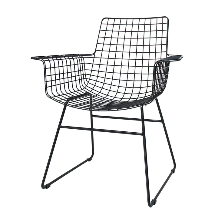  Wire Arm Chair, schwarz von HKliving