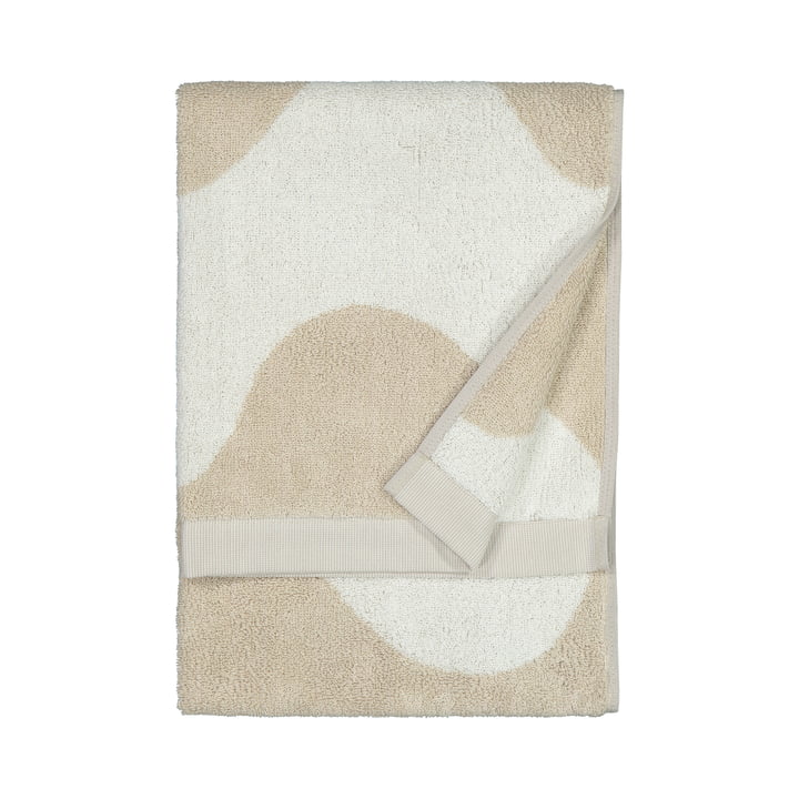 Das Lokki Handtuch von Marimekko in beige / weiß