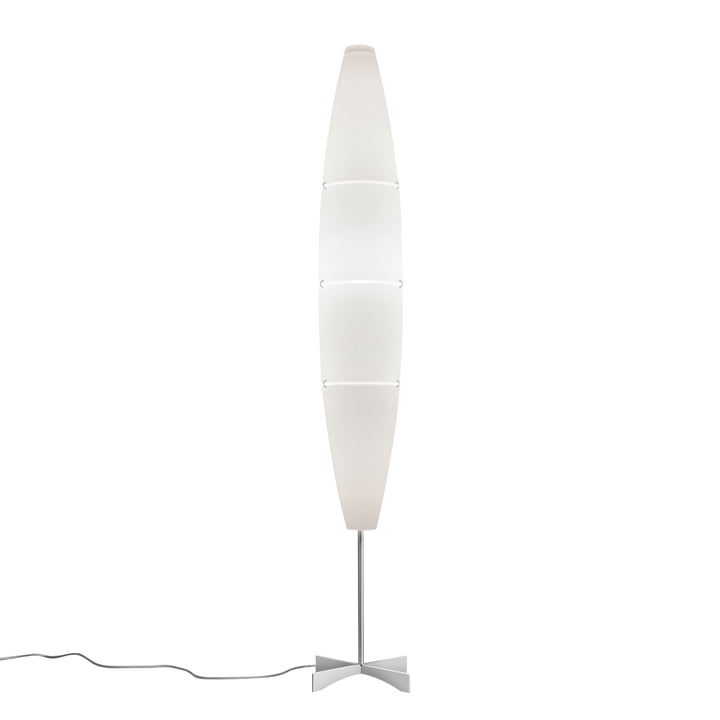 Foscarini - Havana Stehleuchte mit Dimmer in Chrom / Weiß