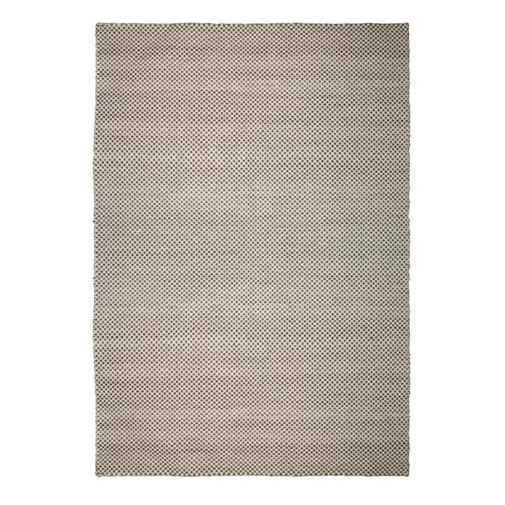 Kelim Teppich im Rautenmuster von Collection in offwhite / black