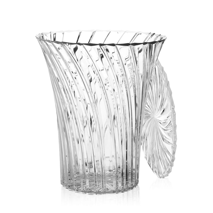 Kartell - Sparkle Hocker und Beistelltisch, Ø 38 cm, glasklar