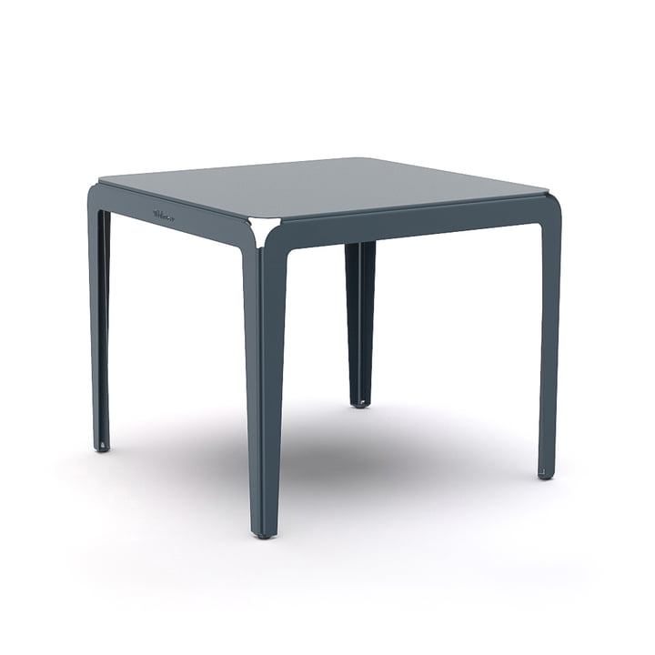 Der Bended Table Bistrotisch von Weltevree, 90 x 90 cm, graublau
