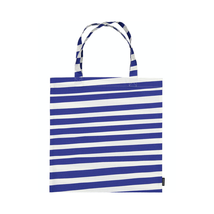 Die Uimari Einkaufstasche von Marimekko in weiß / blau