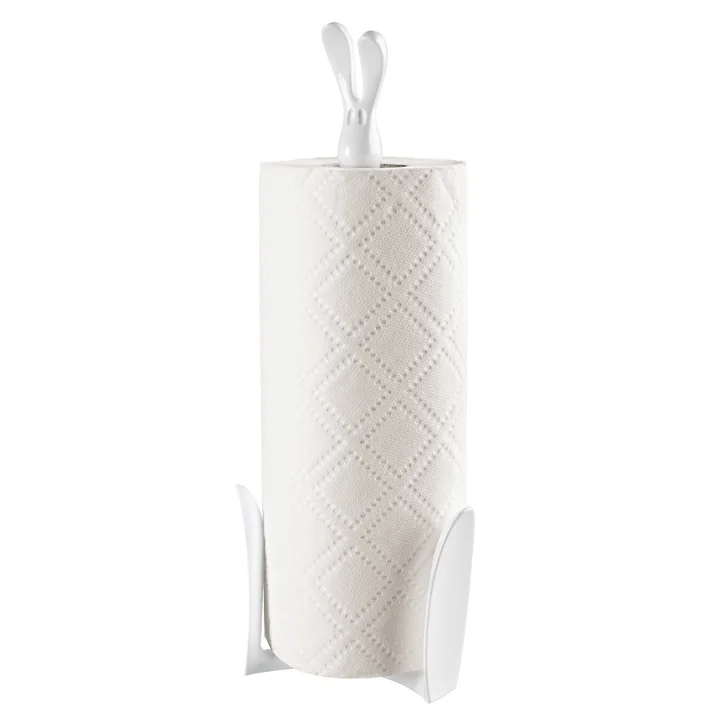 Der ROGER Küchenrollenhalter von Koziol in cotton white