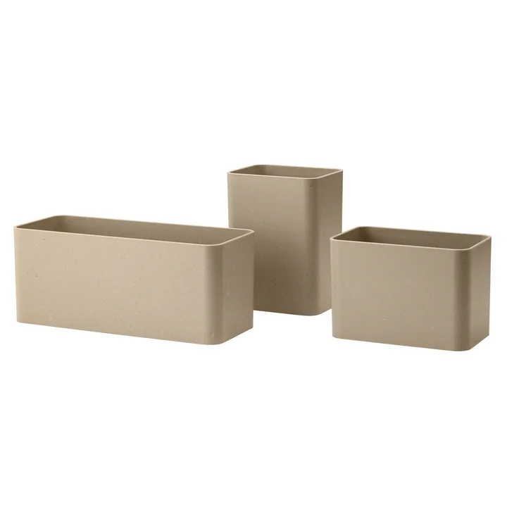 Aufbewahrungsboxen, beige (3er-Set) von String