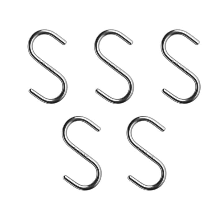 S Haken für Metallboden, Edelstahl (5er-Set) von String