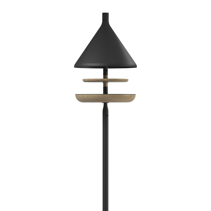 Die Deco Vogelfutterstelle mit Säule von Gloster, Teak / meteor