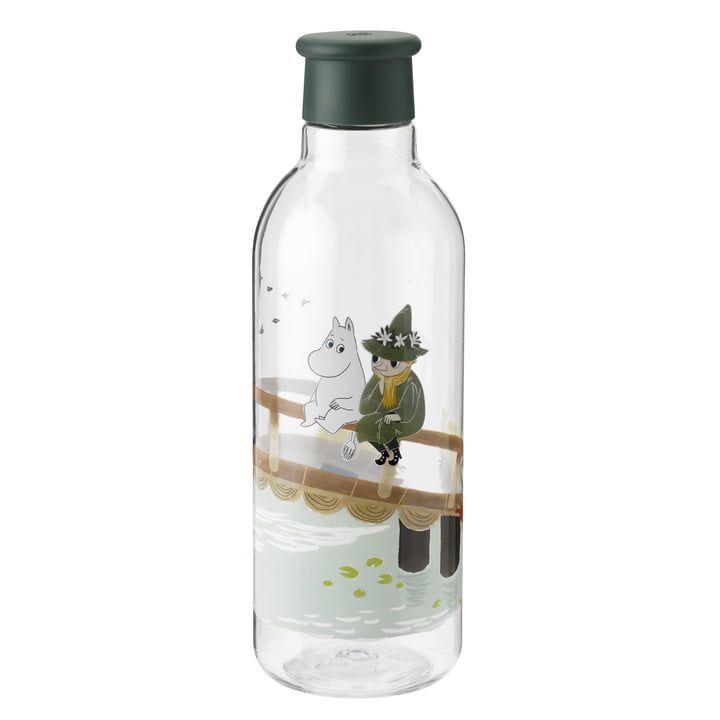 Die Drink-It Moomin Wasserflasche von Rig-Tig by Stelton, 0.75 l, dunkelgrün