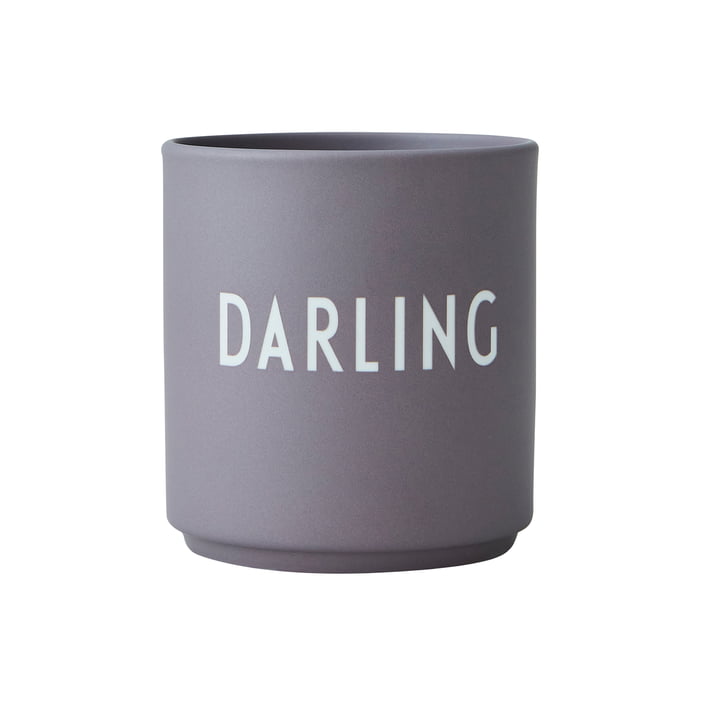 Der AJ Favourite Porzellan Becher von Design Letters, Darling / dusty purple