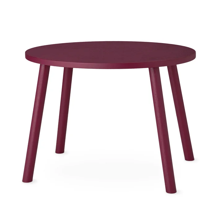 Mouse Kindertisch oval 64 x 46 cm von Nofred in burgundy