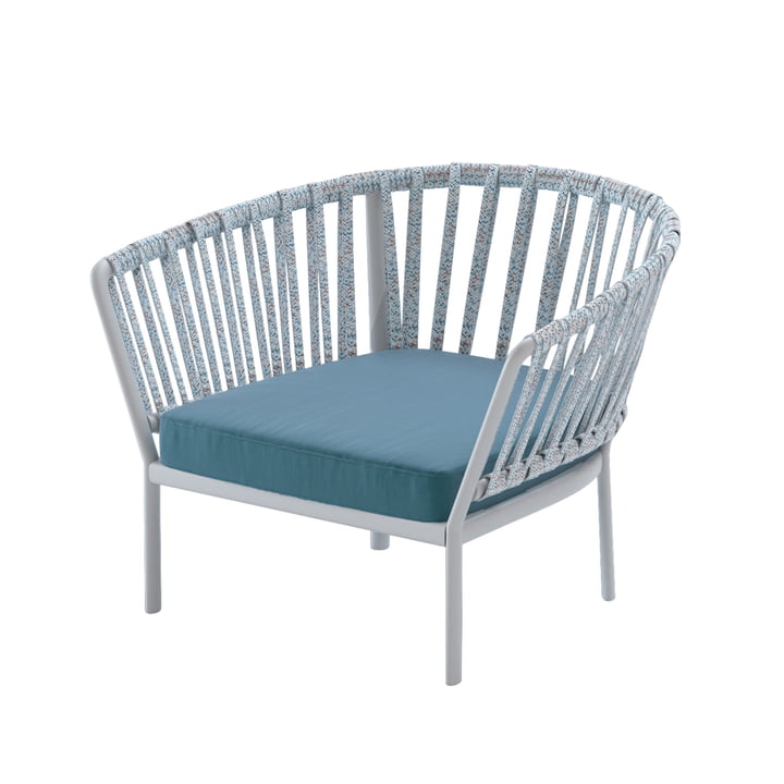 Der Ria Sessel von Fast, grau / bunt / dunkelblau